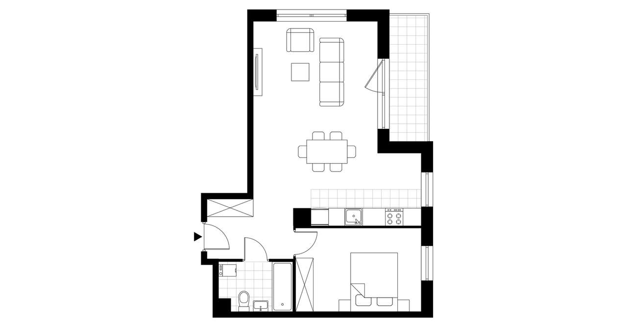 2-pokojowe mieszkanie 53m2 + balkon Bez Prowizji - Pełny obrazek: 4/12