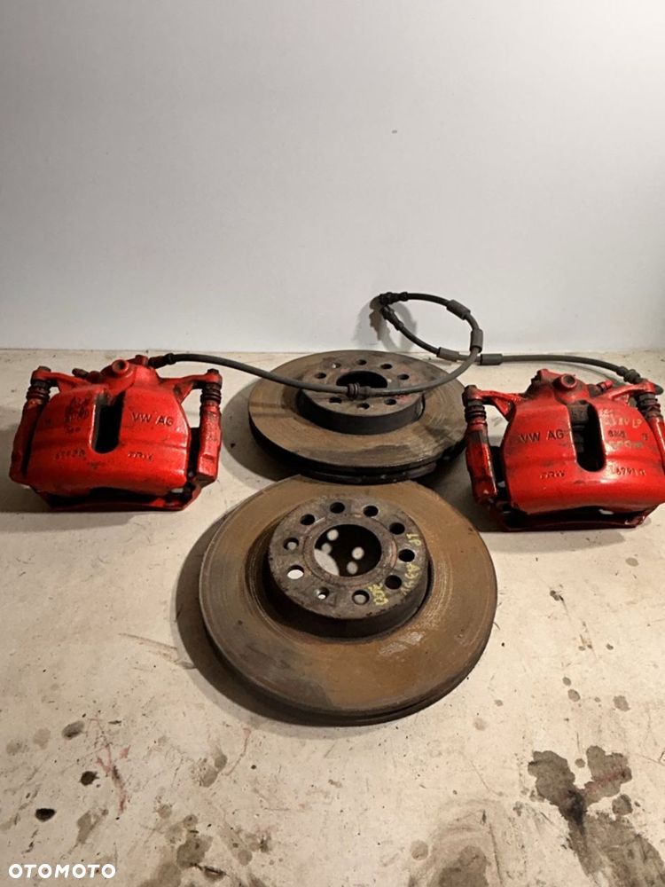 HAMULCE ZACISKI JARZMA TARCZE KOMPLET 300 MM 6792 G 6791 G LEWY PRAWY PRZÓD Audi A3 8V 0V4 - 1