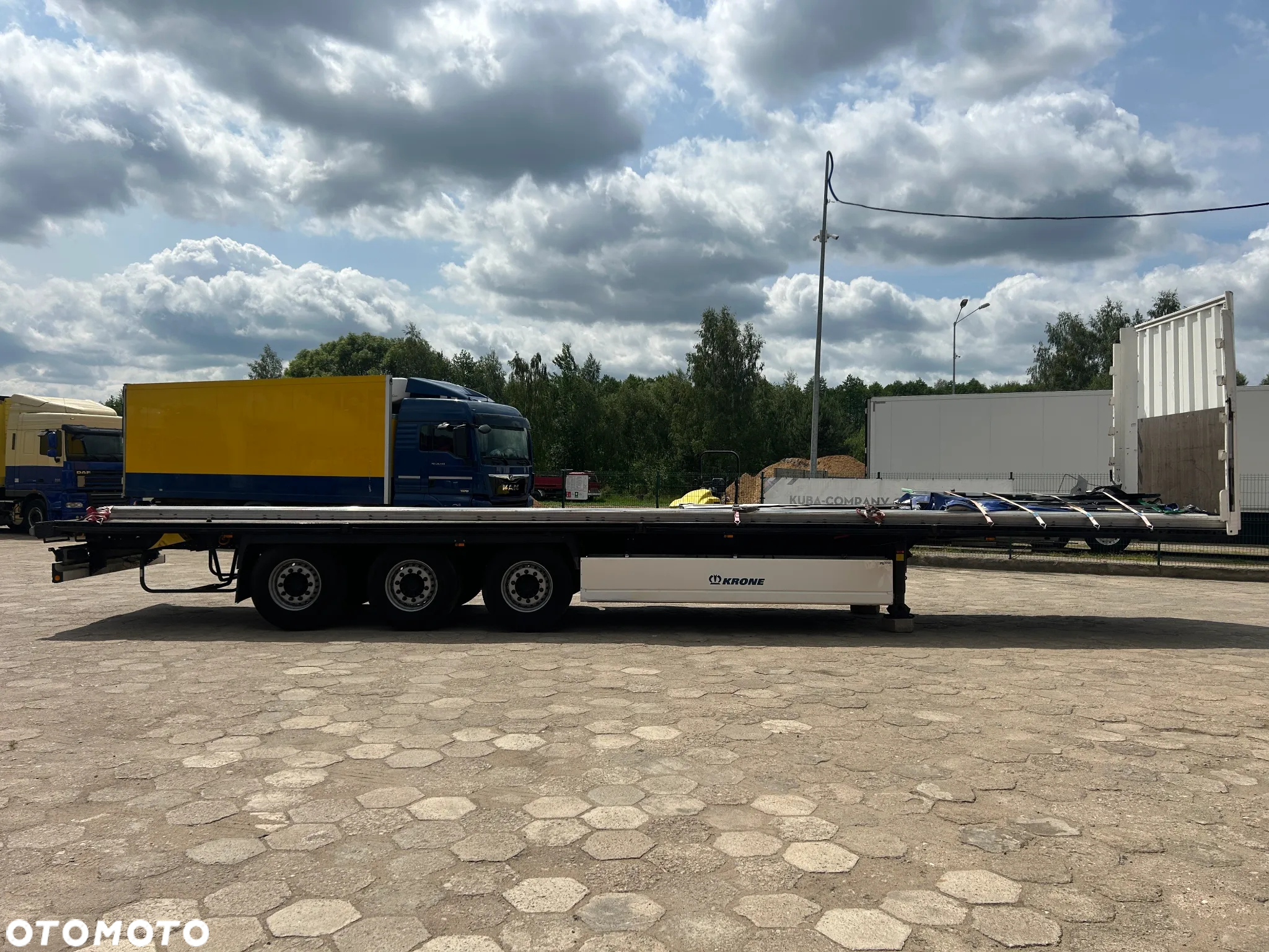 Krone SD FIRANKA / PLATFORMA / USZKODZONA ZABUDOWA / 2019 ROK !! - 8