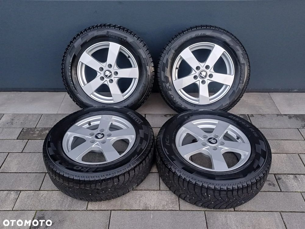 NR 635 Koła Zimowe Alu SKODA Superb, Octavia, VW Passat 215/65/16 Pirelli Ice Zero - 1