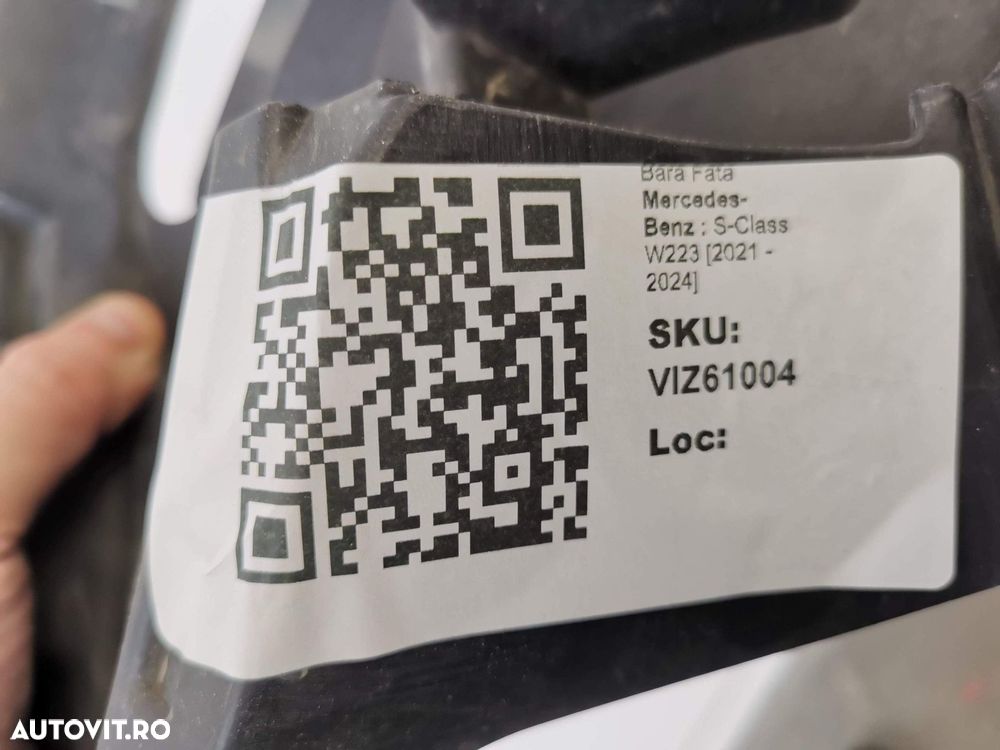 Grila Inferioara Bara Fata Mercedes-Benz  S-Class W223 [2021 - 2024] O - 8