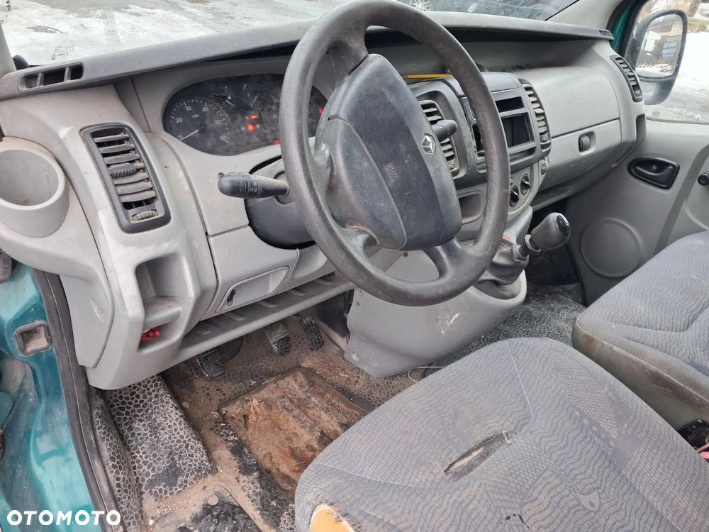 Renault Traffic I Opel Vivaro 01-07 silnik kompletny 1.9 DCi F9Q 101KM F9Q760 skrzynia biegów 6 biegów PK6 375 drzwi maska klapa błotnik lampa lusterko szyba czołowa drzwi tył tylne zamek listwa atrapa podstawa czujnik przewód wiązka rura turbina intercooler lewarek maglownica zwrotnica zacisk podstawa stopień manetka panel wyświetlacz ramka boczek fotel ława pas pompa sterownik moduł felga sanki belka mechanizm NA CZĘŚCI WSZYSTKIE CZĘŚCI - 19