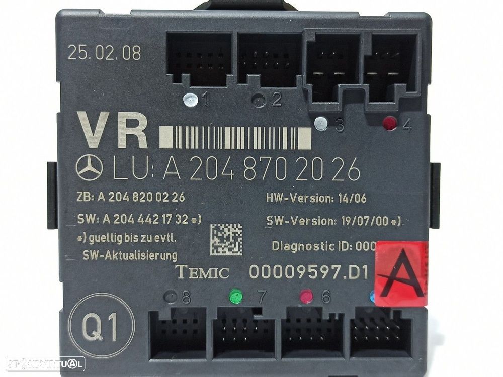 CENTRALINA/BOMBA FECHO CENTRAL MERCEDES CLASE C (W204) BERLINA C 200 CDI (204.00... - 3