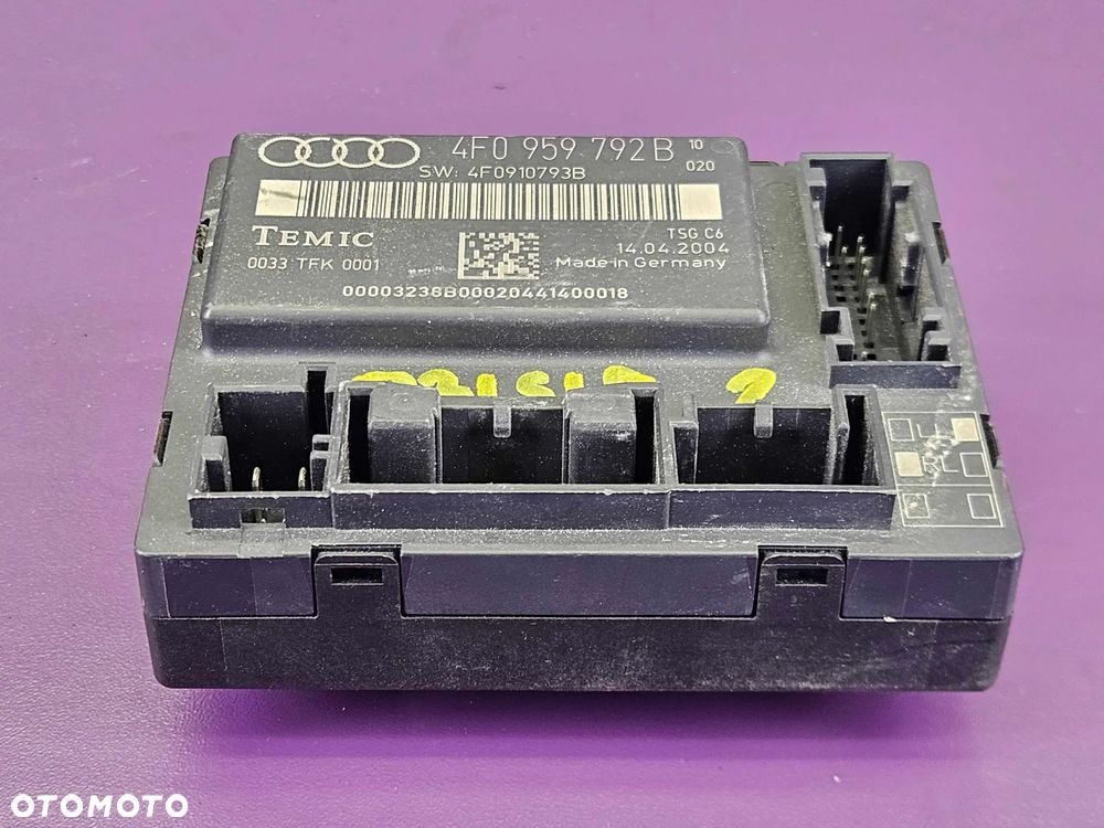 Moduł Szyb 4F0959793B 4F0910793B 4F0959792B 4F0910793B Komputer Sterownik Szyby Drzwi Audi A6 C6 Europa - 11