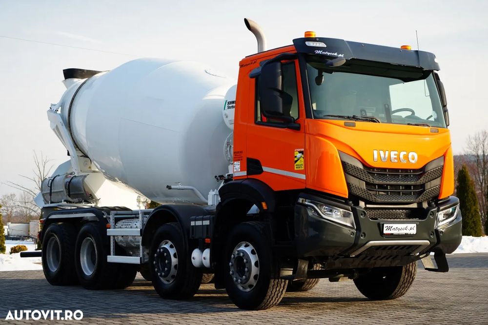Iveco X-WAY 420 / 8X4 / 9 MIXER CUBIC / SCHWING STETTER / AUTOMAT / EURO 6 - 7