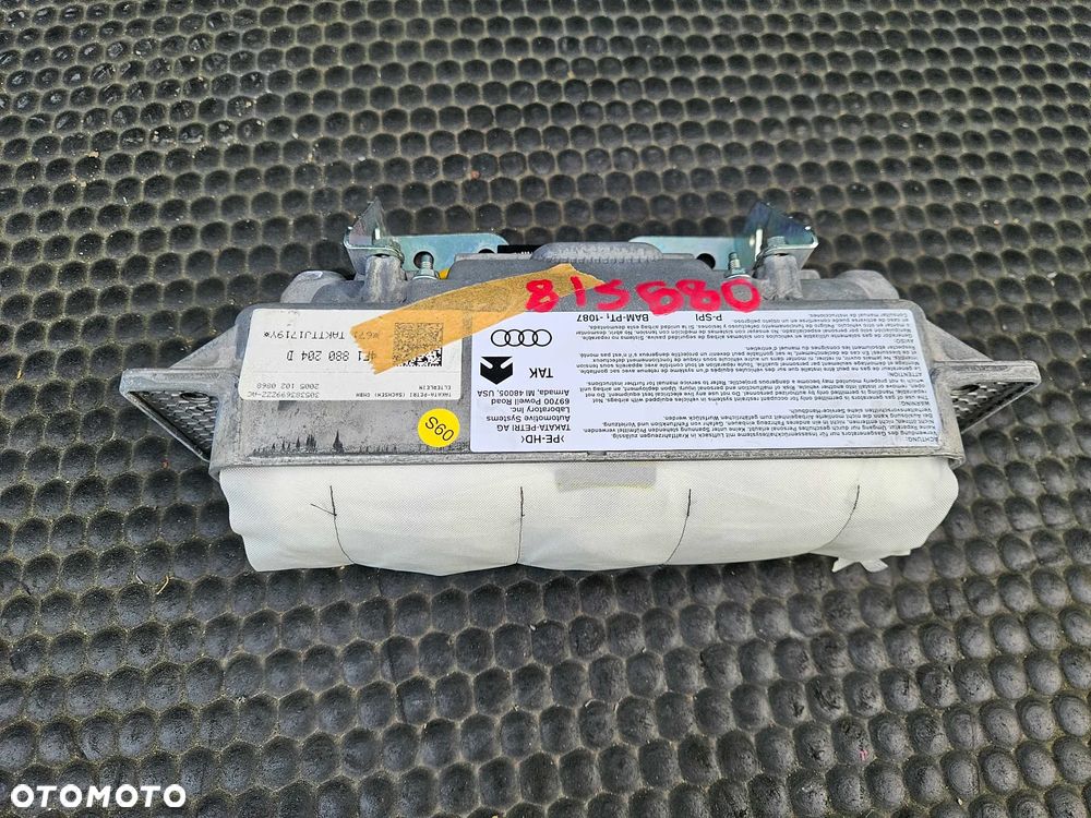 Poduszka 4F1880204D Powietrzna Pasazera Airbag Konsoli Deski Audi A6 C6 Europa Oryginal - 8