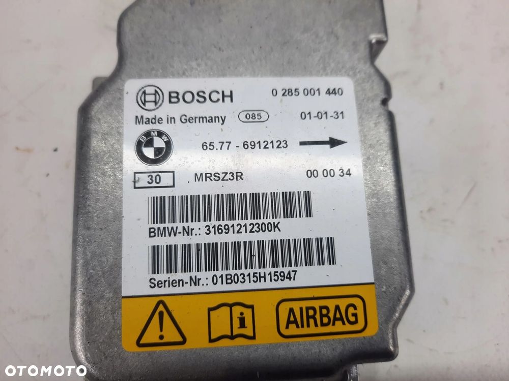 BMW 3 E46 MODUŁ SENSOR PODUSZEK AIRBAG 6912123 - 2