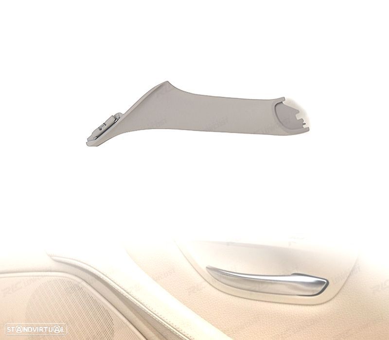 PUXADOR DE PAINEL DE PORTA ESQUERDO PARA BMW SERIE 5 F10 F11 F18 CINZA - 1