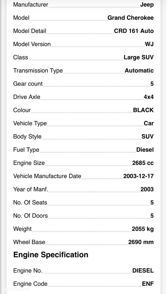 Jeep Cherokee 2.7  reduktor 4x4 P52099360AD - 46226 - Aw232576 ttr275306202  nr d126 - 6