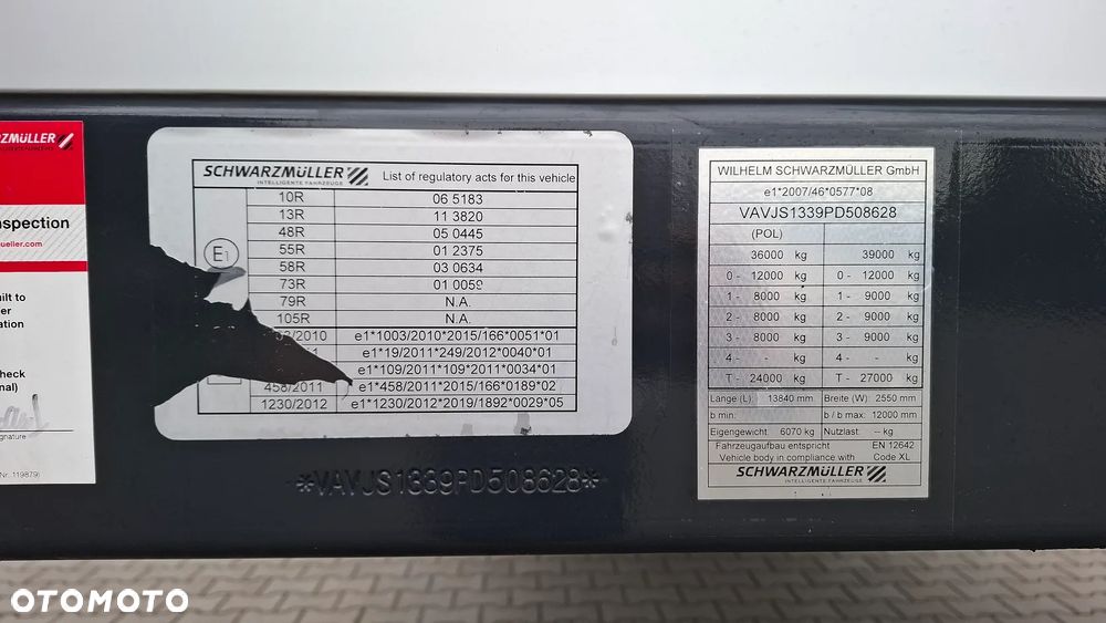 Schwarzmuller J-SERIE / MEGA / OSIE SAF / OŚ PODNOSZONA / JAK NOWA ! - 30