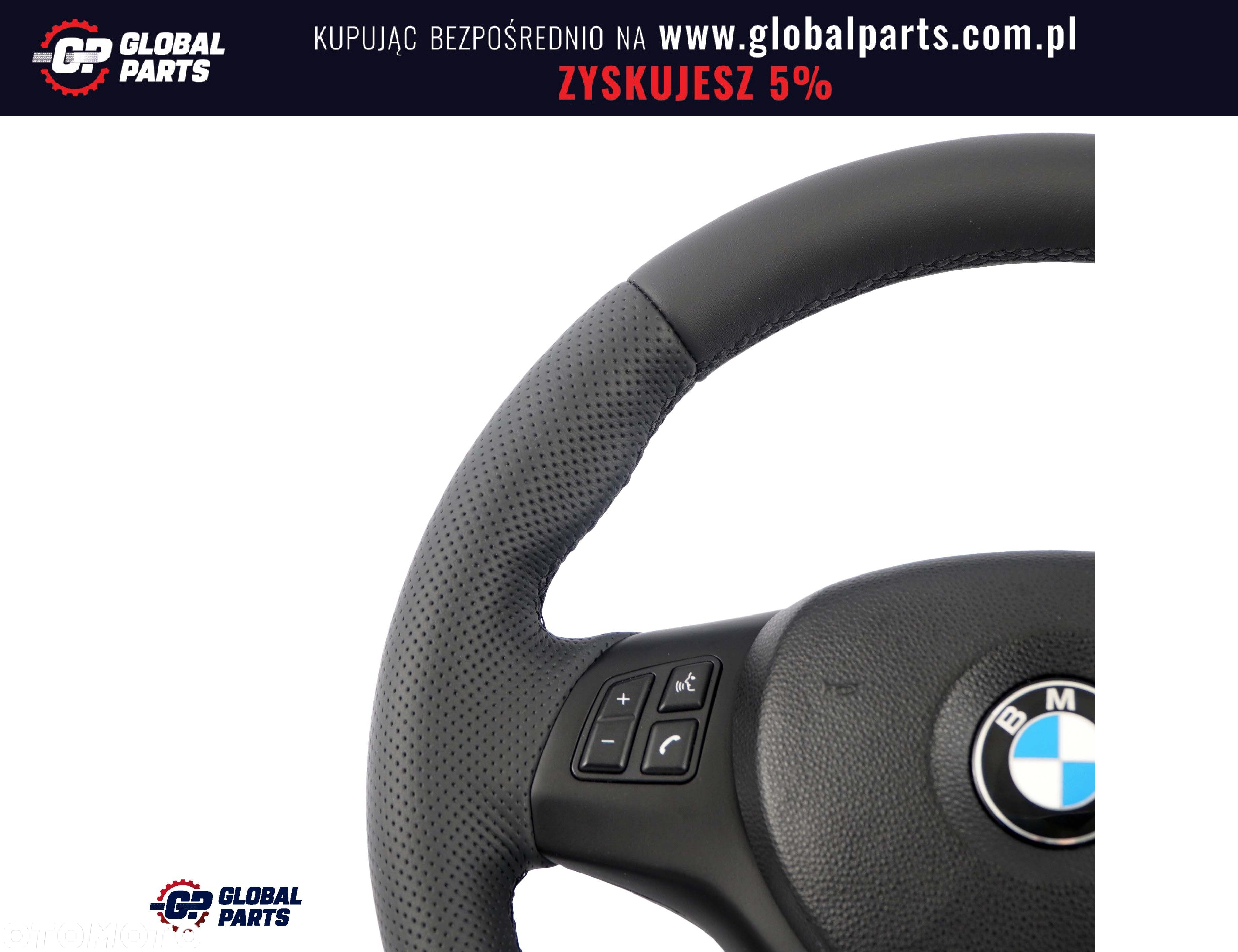 BMW E87 E90 M-Pakiet Kierownica Sport NOWA Skóra - 6