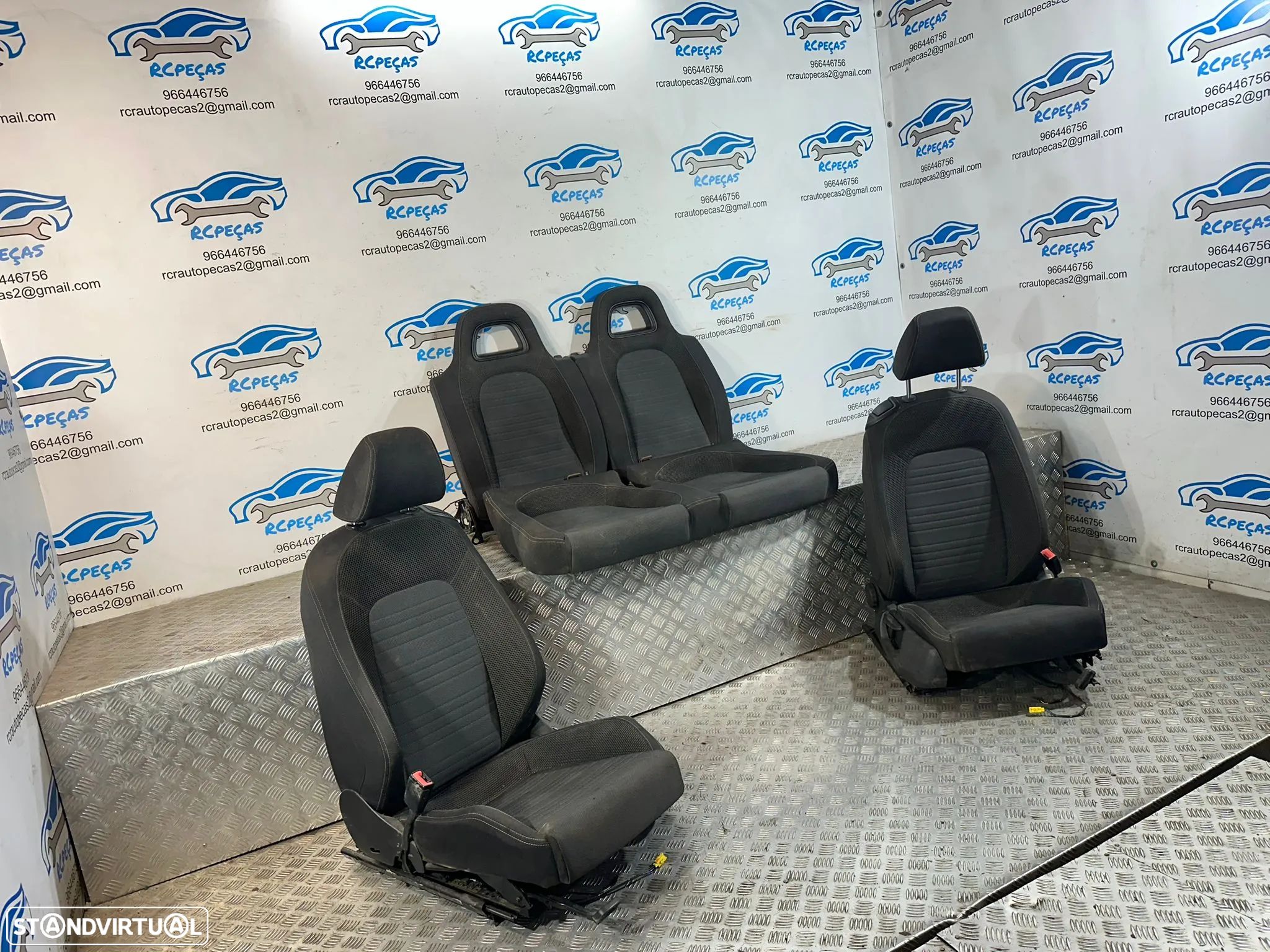 Conjunto Bancos Pele VW Volkswagen Scirocco III 3 Elétricos - 1