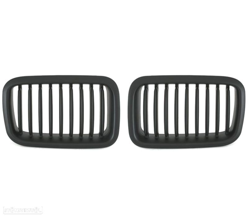 GRELHAS FRONTAIS BMW E36 91-96 LOOK M PRETAS - 3