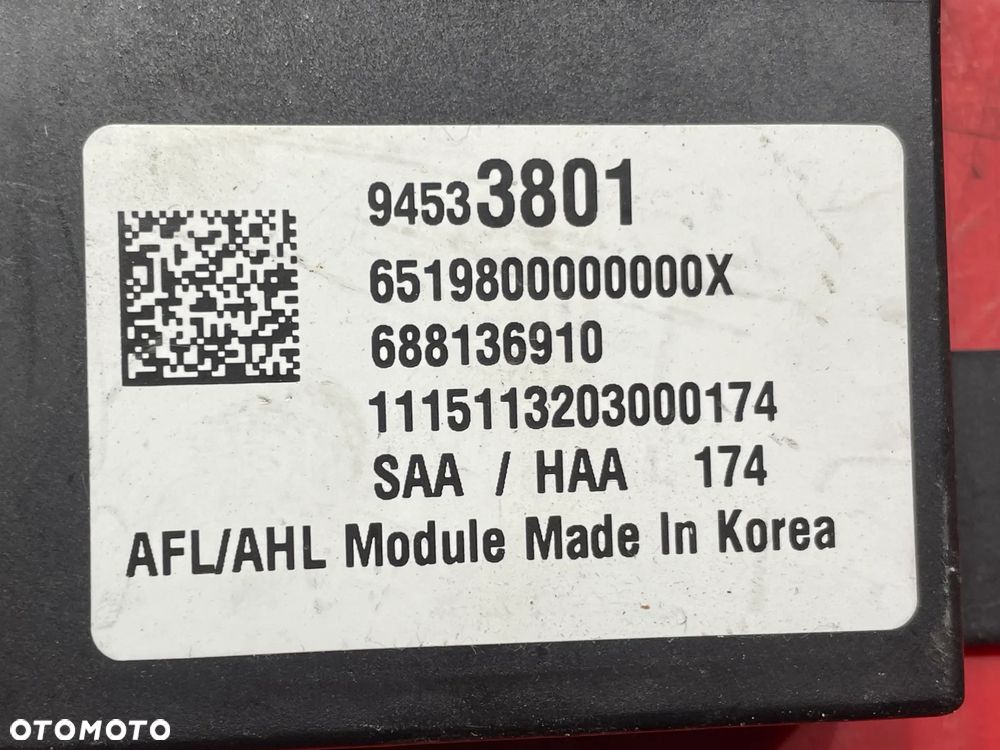 OPEL MOKKA MODUL LAMP SWIATEL AFL 94533801 - 3