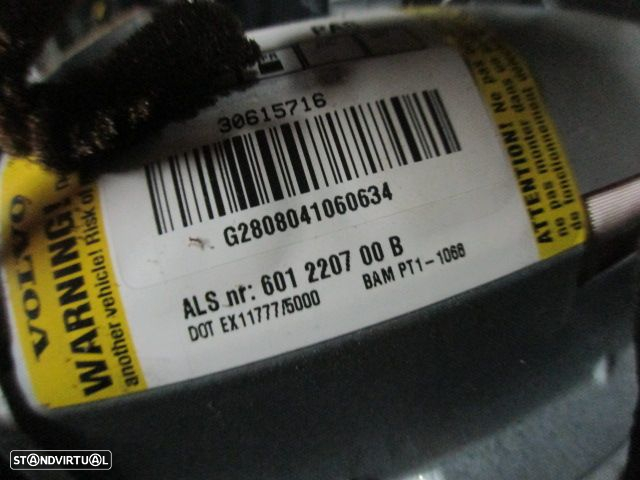 Kit Airbags 30615716 601220700B 601407700 8697679 8651201 8651200 VOLVO V50 2004 2.0D 136CV 5P CINZA PRETO - 4