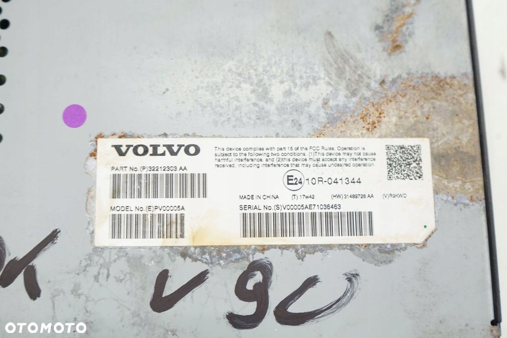 VOLVO V90 19R WZMACNIACZ AUDIO 31489728AA - 3