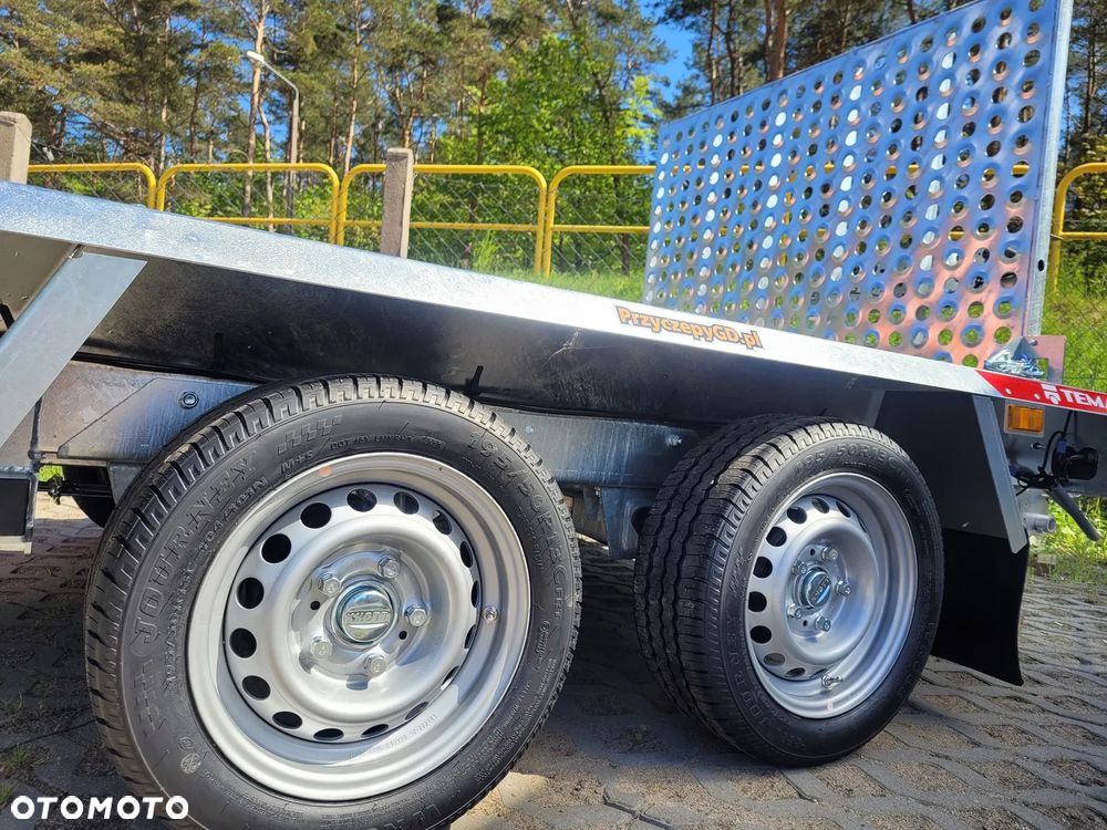TEMARED Przyczepa koparkowa BUILDER 2615/2 C dmc 2700kg koła R14C pod koparkę MOCNA - 7
