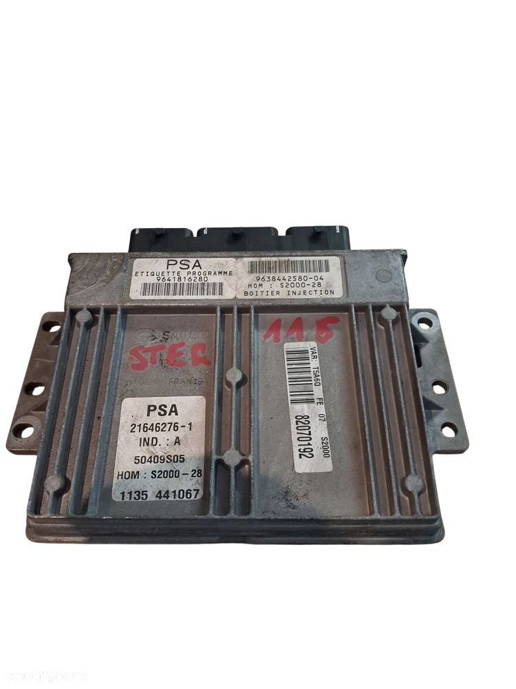 Sterownik KOMPUTER SILNIKA ECU   PEUGEOT CITROEN 9641816280 - 1