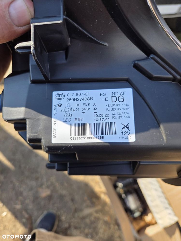 światło Lampa lewa do jazdy dziennej led DRL Renault Megane IV Clio IV RS 260B27408R - 7