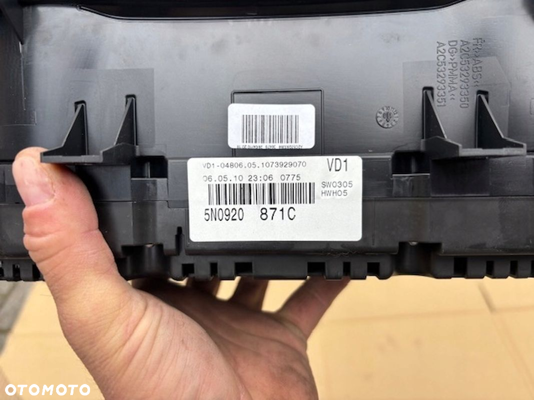 LICZNIK ZEGARY VW TIGUAN I 2.0 TDI 2007- 2011 5N0920871C EUROPA - 2