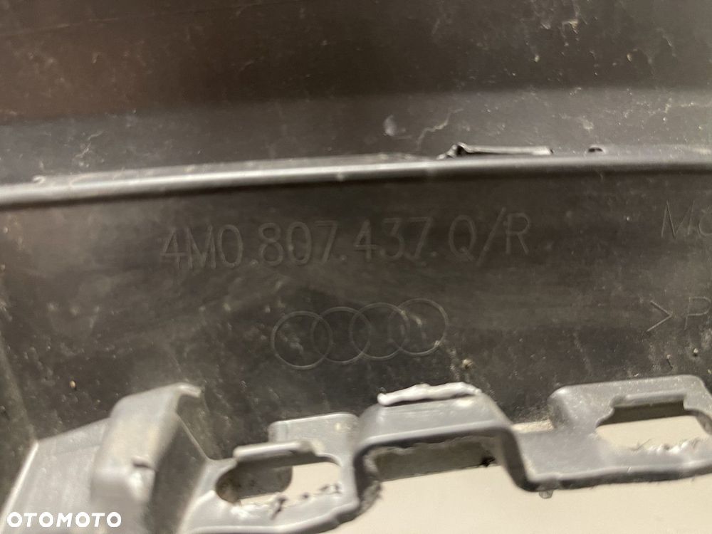 AUDI Q7 II 4M 4M0 LIFT 19-25 S-LINE ZDERZAK PRZEDNI PRZÓD GRILL CZARNY  4M0807437R - 10
