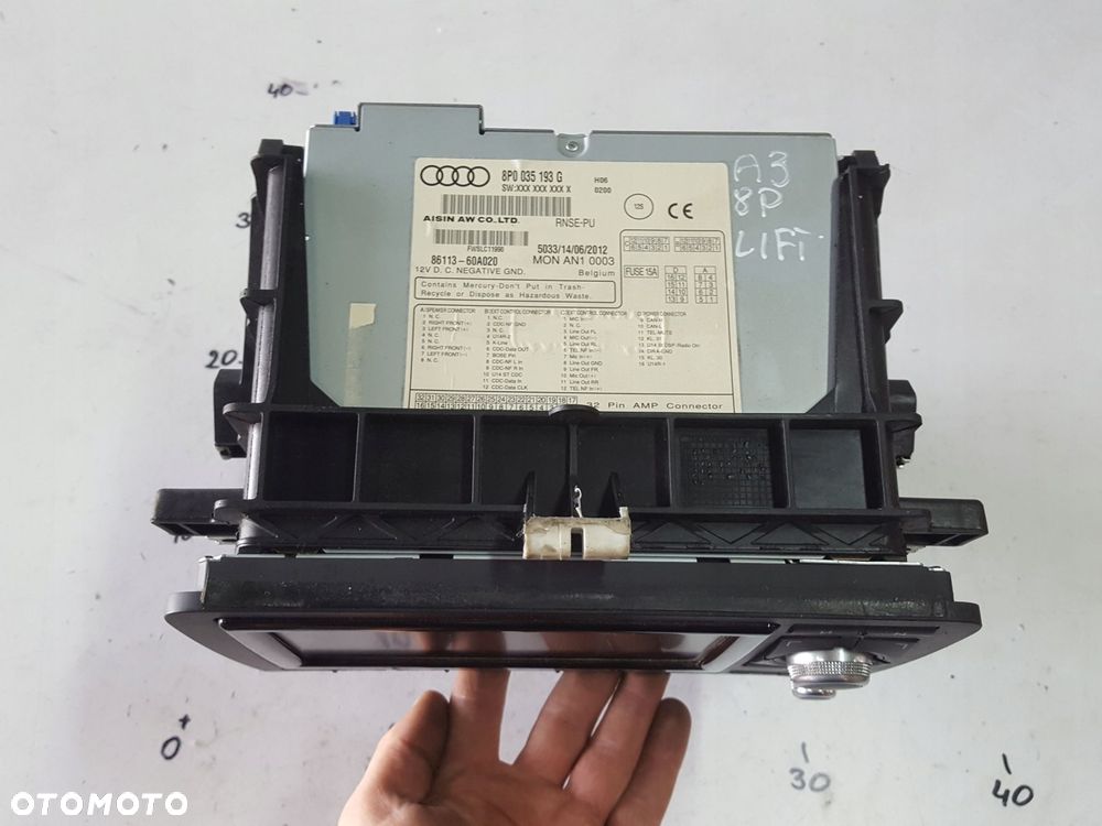 AUDI A3 8P LIFT 08-12r NAWIGACJA RADIO 8P0035193G - 4