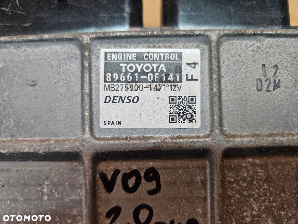 toyota verso 09-15 komputer kluczyk 0f141 - 4