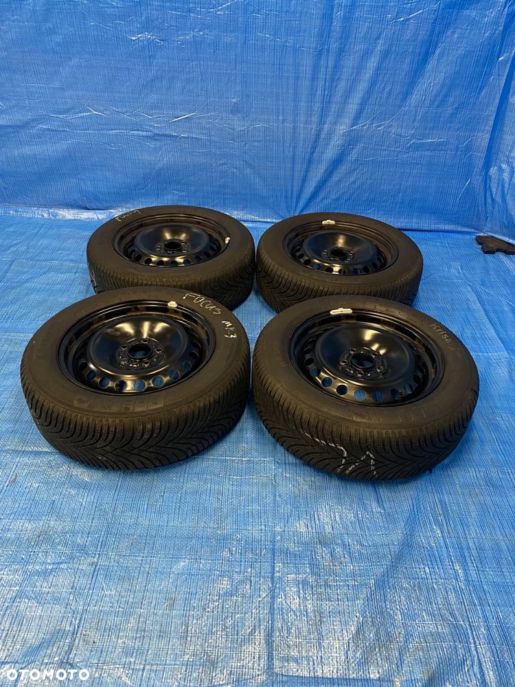 KOŁA KOŁO FELGA STALOWE 6,5J 16" 5X108; 63,4mm ET50 KOMPLET  OPONY KLEBER 7,1mm   FORD Focus, C-Max, Fiesta, Galaxy, Kuga, Mondeo, S-Max VOLVO V40 V60 V70  ITP. - 1