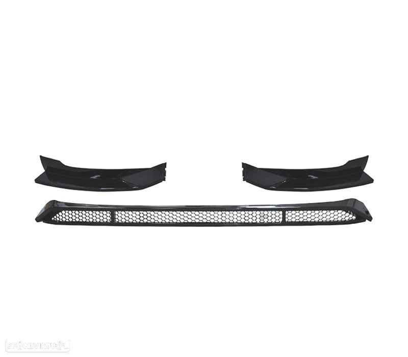 SPOILER LIP VOLKSWAGEN VW TRANSPORTER T6 T6.1 15-24 PRETO - 2