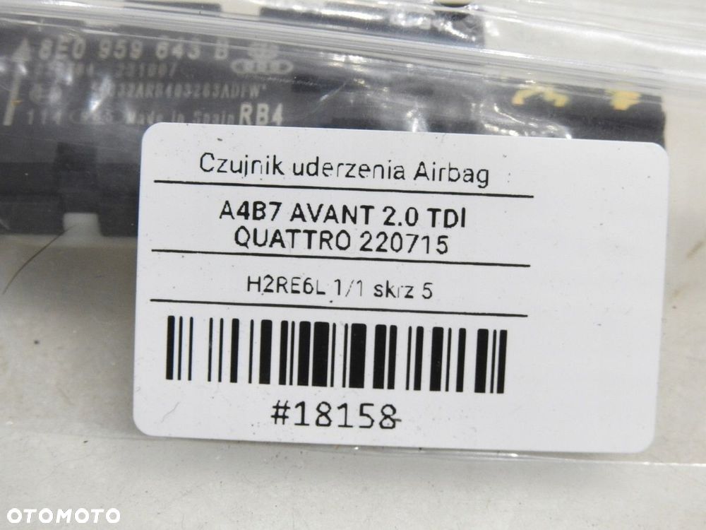 SENSOR UDERZENIOWY AUDI A4 B7 8E0959643B - 9