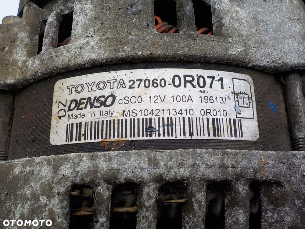 TOYOTA AVENSIS II 2.0 D4D ALTERNATOR 27060-0R071 104211-3410 - 6