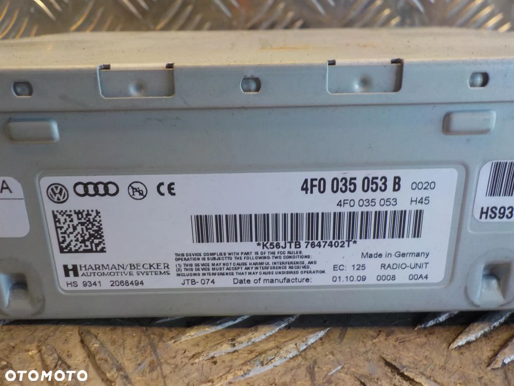 AUDI Q5 A4 B8 A5 TUNER RADIA 4F0035053B - 2