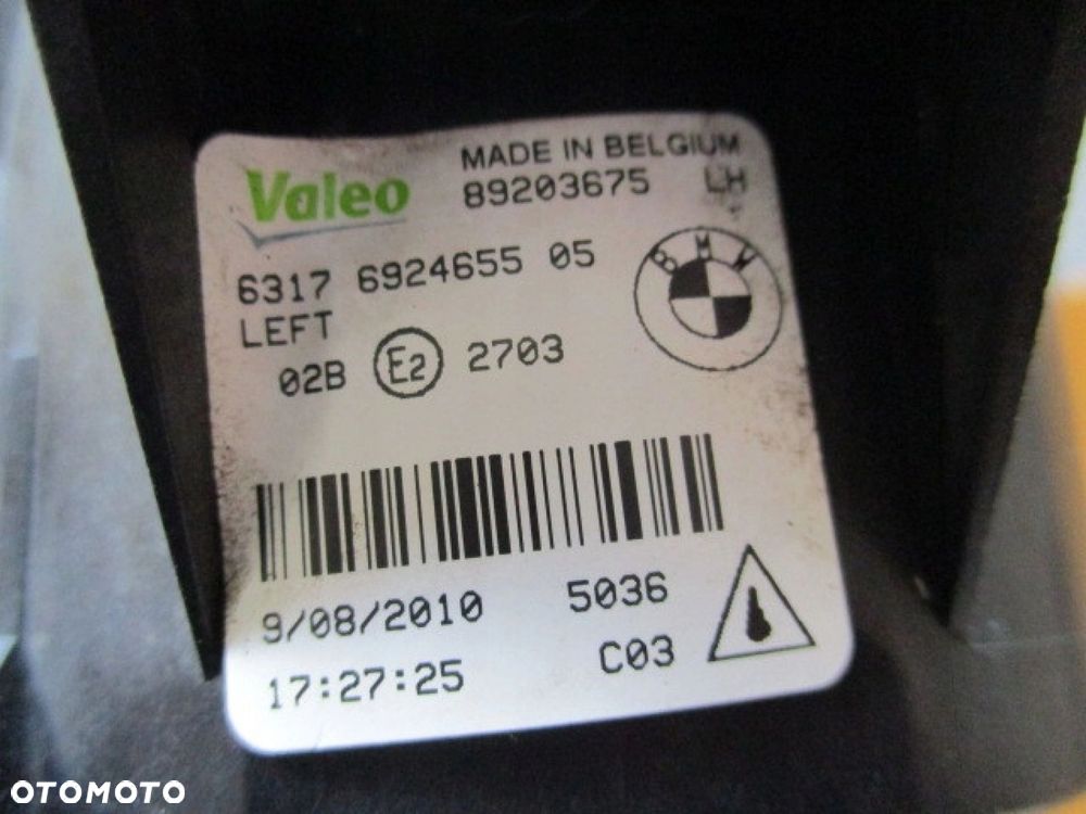 HALOGEN LEWY BMW 1 E81 E87 ORYGINALNY Z ŻARÓWKĄ - 3