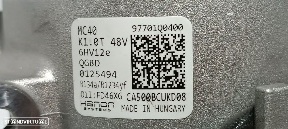 COMPRESSOR DE AR CONDICIONADO HYUNDAI I20 III (BC3, BI3) 1.0 T-GDI (101CV) - 5