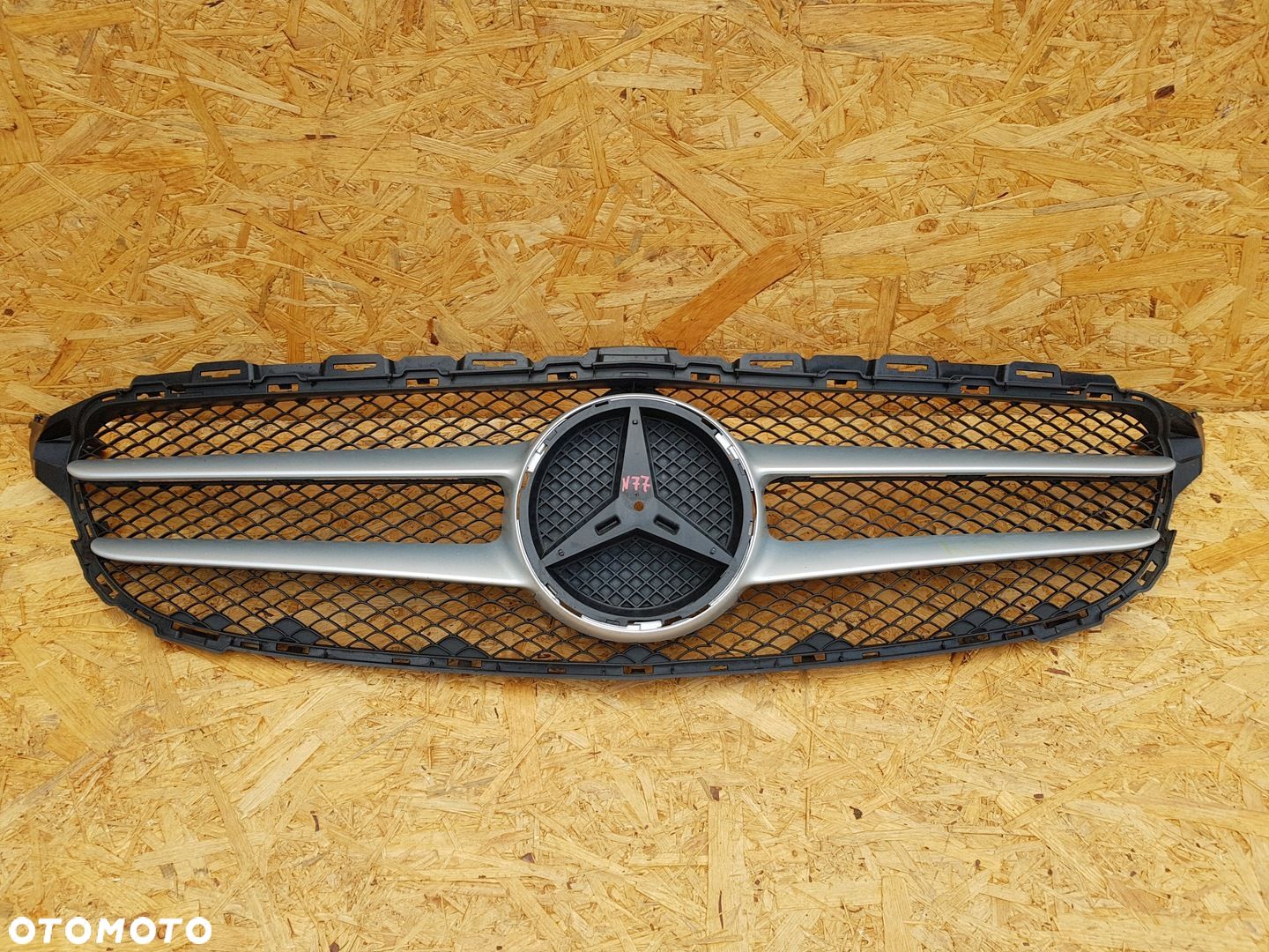 MERCEDES C KLASA W205 14- KRATKA ATRAPA GRILL ZDERZAKA PRZÓD A2058800783 - 1