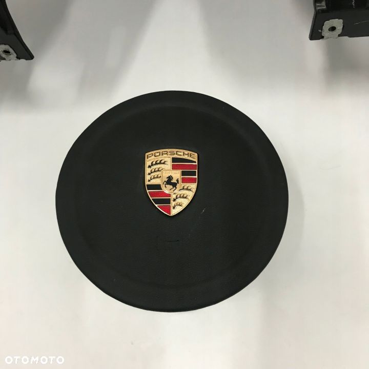 PORSCHE CAYENNE II 2 DESKA ROZDZIELCZA SKÓRA KONSOLA KOKPIT PULPIT PODUSZKI AIRBAG AIR BAG PASY KIT SET - 6