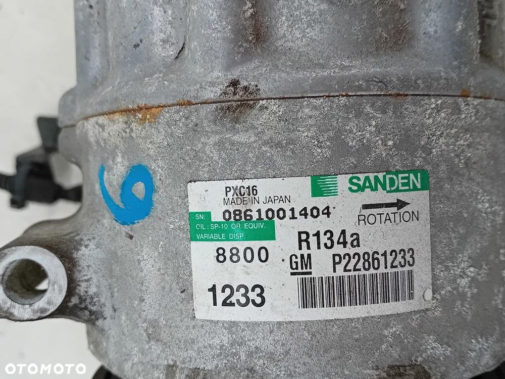POMPA, SPRĘŻARKA KLIMATYZACJI OPEL INSIGNIA 22861233 PXC16 1.6 16V - 8