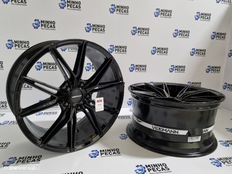 Jantes Veemann (V-FS49) em 19" (5x120) Preto Brilho - 6