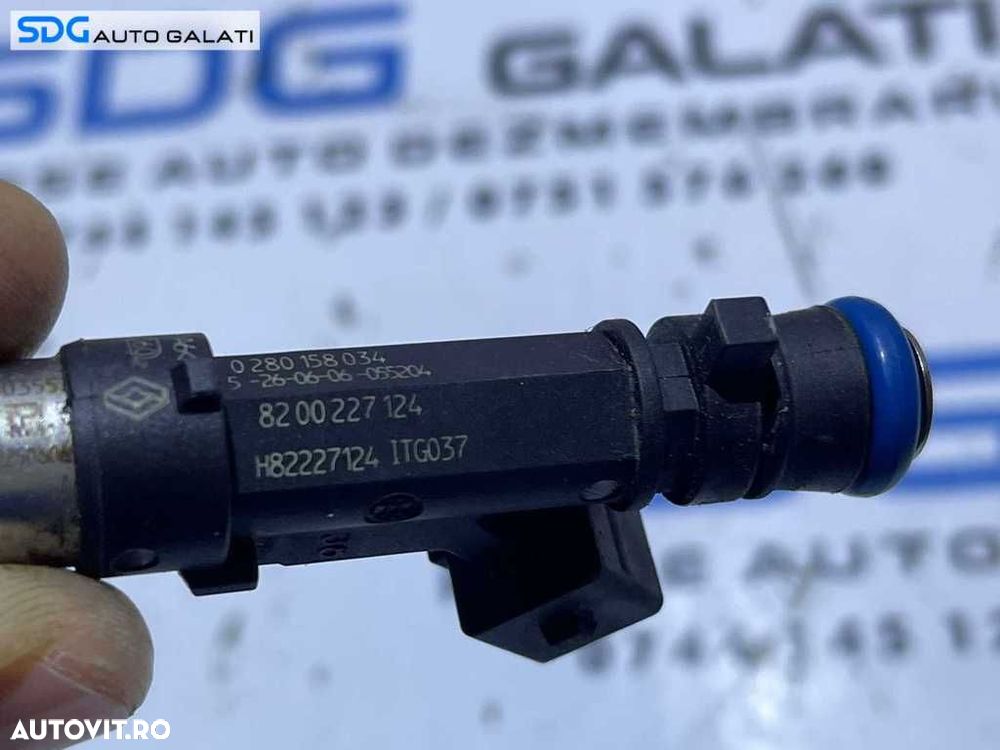 Injector Injectoare Dacia Sandero 1.6 2008 - Prezent Cod 0280158034 8200227124 - 3