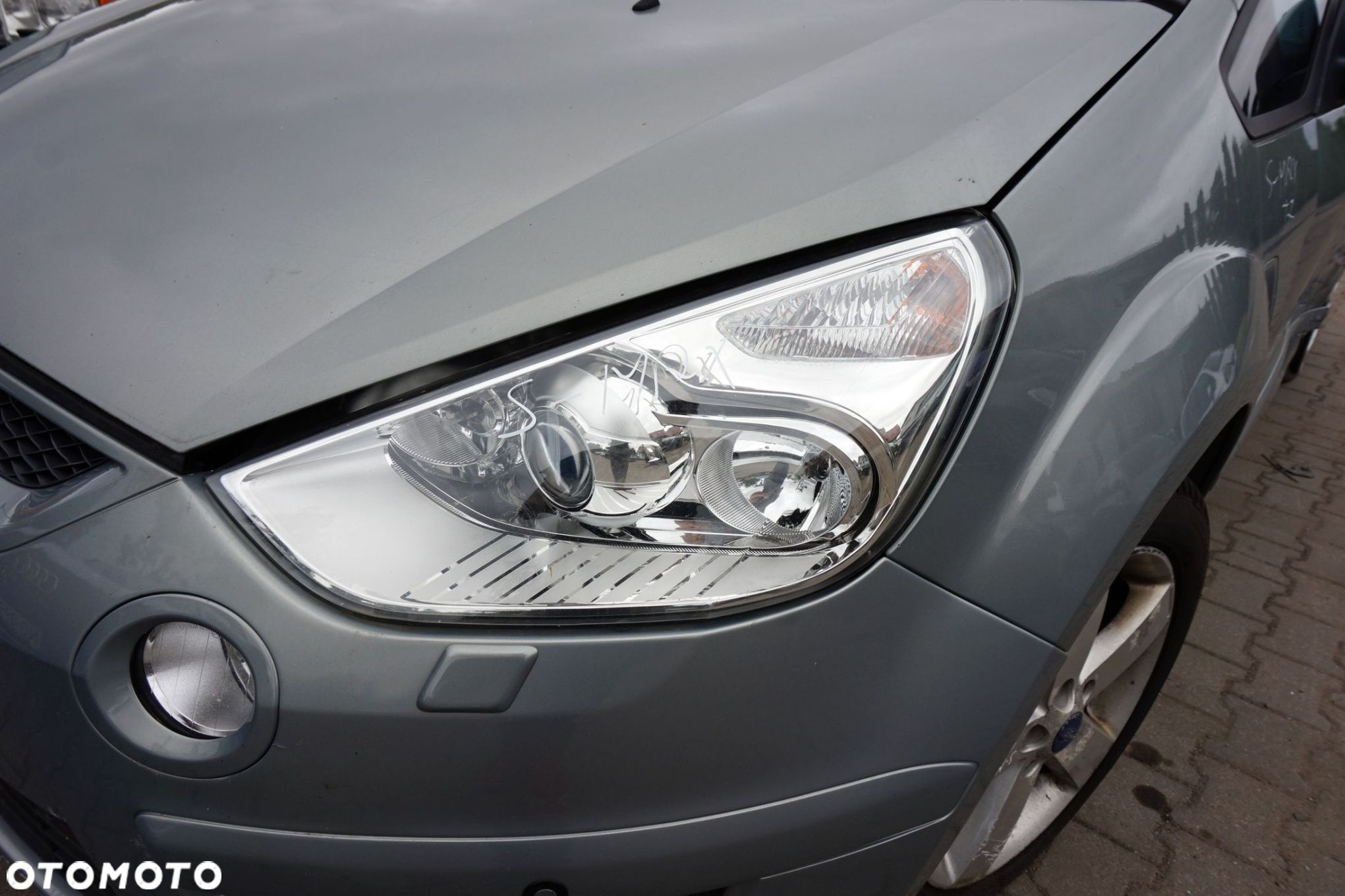 MASKA ZDERZAK BŁOTNIKI LAMPY S-MAX I MK1 T7 XENON EU FORD 2006-2010 SZARY THUNDER PRZÓD KOMPLETNY - 26
