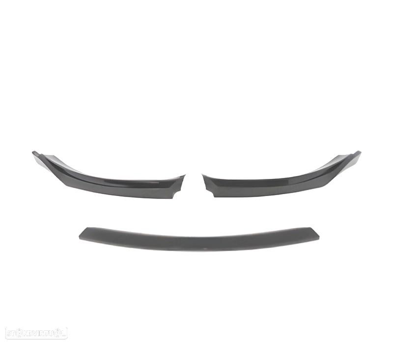 SPOILER LIP VOLKSWAGEN VW GOLF 6 08-12 PRETO BRILHANTE LISO - 3