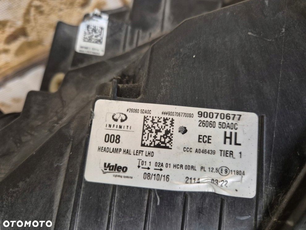 infiniti q30 q-30 qx30 halogen+led lewa lampa europejska idealna - 14