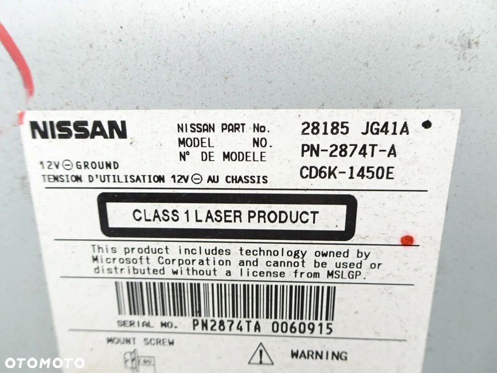 radio cd wyświetlacz nissan x-trail t31 - 6