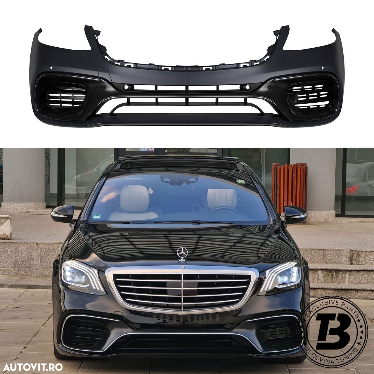 Bara Fata compatibila cu Mercedes S Class W222 S63 Design - 1