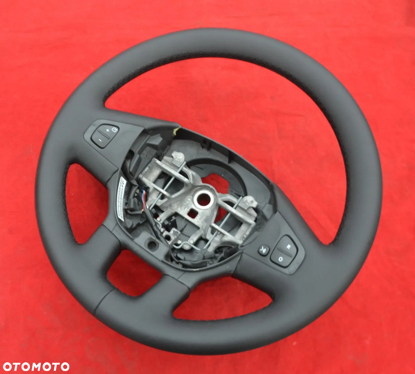 RENAULT TRAFIC III OPEL VIVARO Kierownica Nowa Skóra Skórzana Skora Skorzana Obszyta - 2