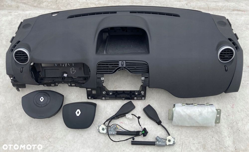renault kangoo deska kokpit konsola poduszki pasy - 1
