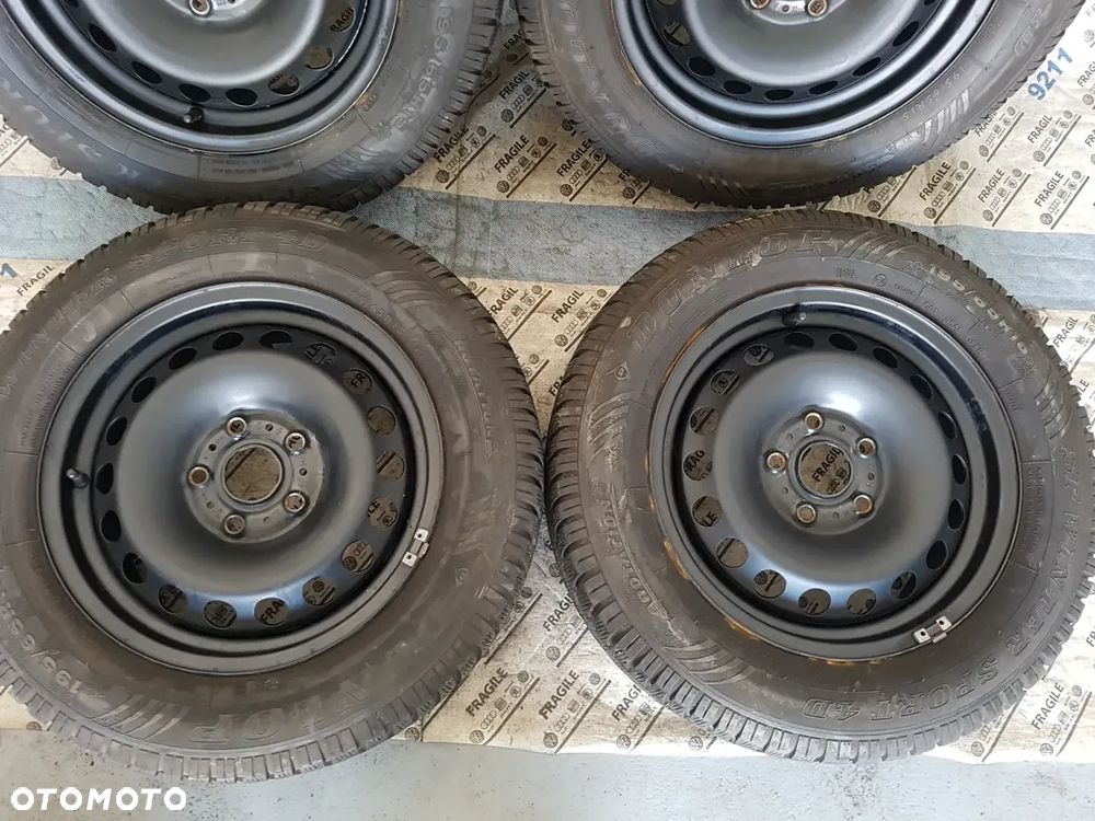 KOŁA ZIMOWE KOŁPAKI 195/65R15 VW TOURAN CADDY JETTA SKODA OCTAVIA AUDI  5X112 - 15