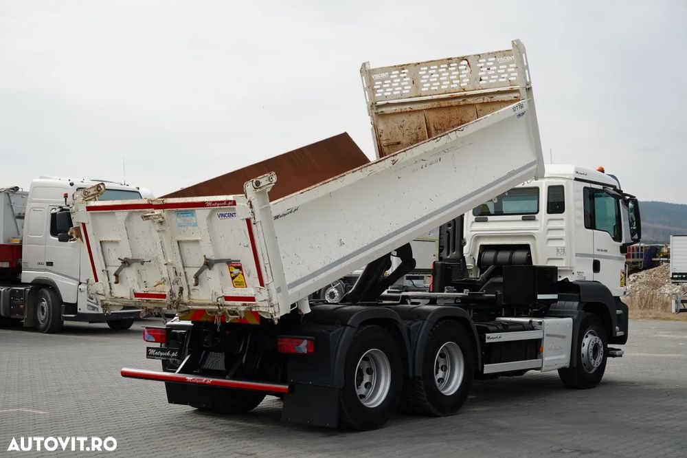 MAN TGS 26.400 / 6X4 / BASCULATOR DUBLĂ / HYDRODOLTA / AUTOMAT / EURO 6 - 5