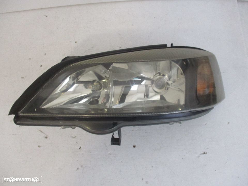 Farol Optica Opel Astra G (Fundo Preto) Esquerdo - 1