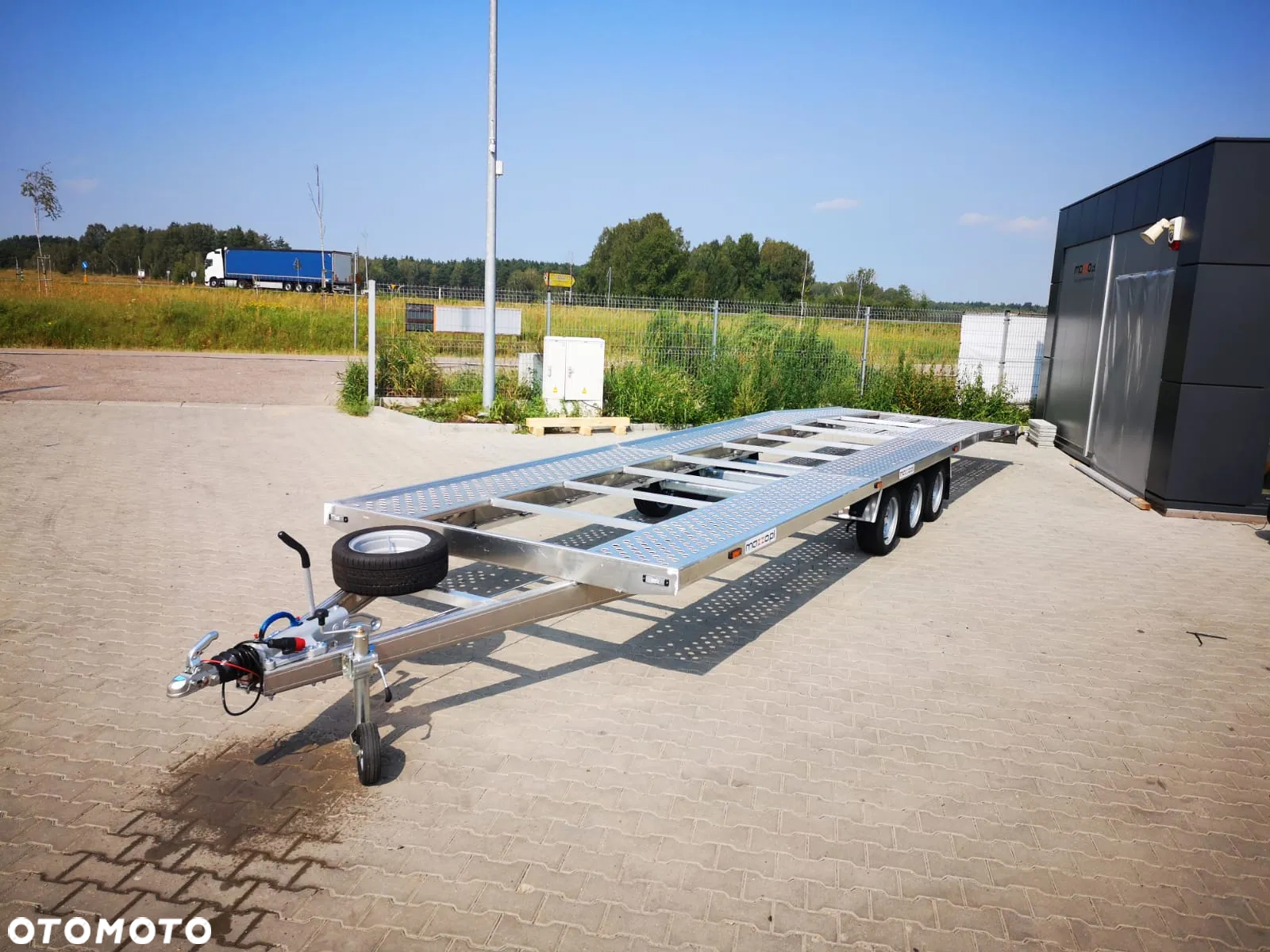 MAZZO Laweta aluminiowa 850 x 204cm DMC 3500kg BARDZO LEKKA na 2 auta - 13